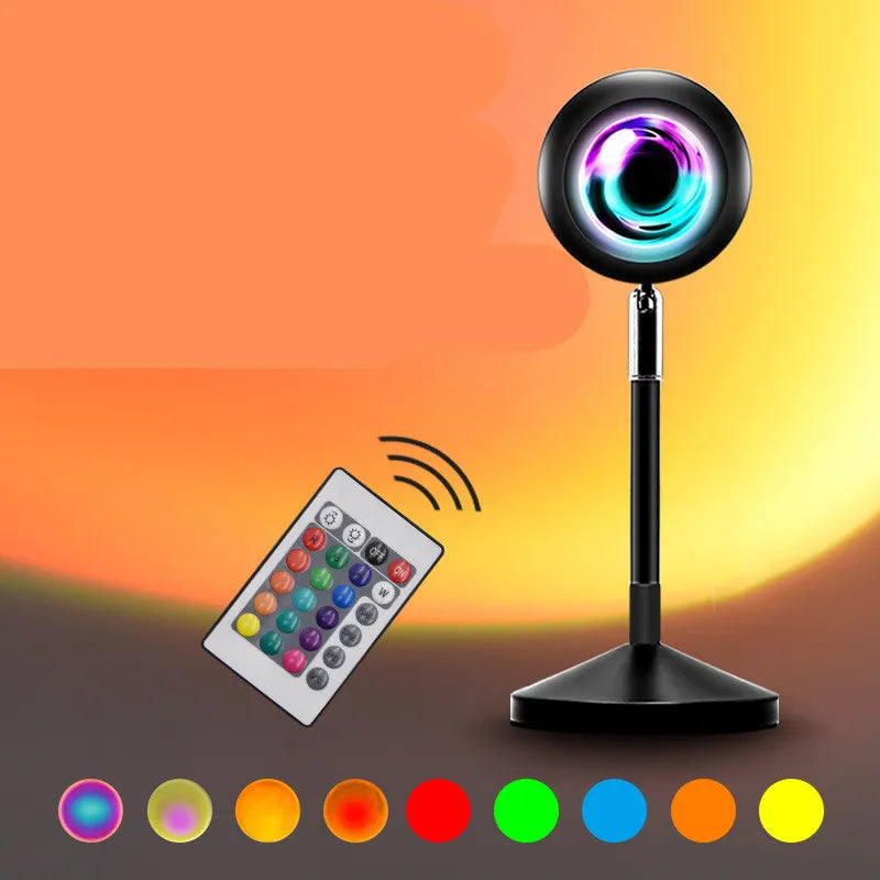 Rainbow Sunset Projector Lamp